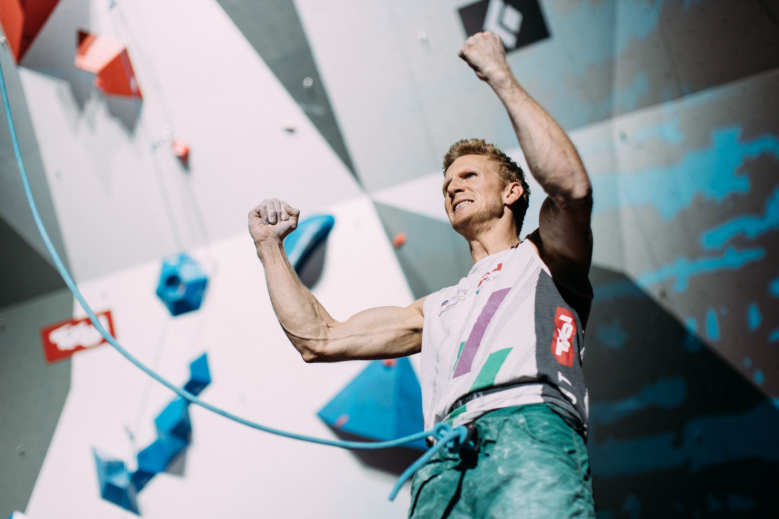 Jakob Schubert - Lead Final, WC IBK 2018 - Foto von Elias Holzknecht